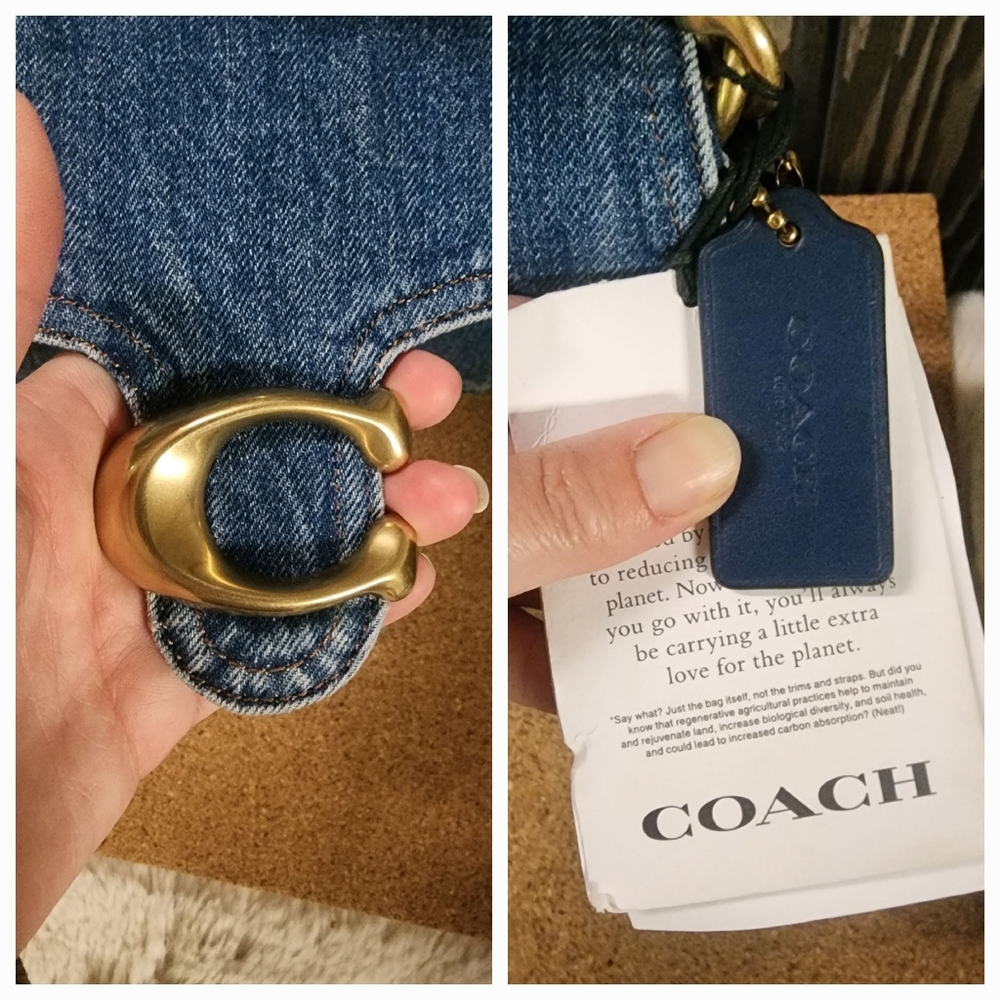 EUC Coach Chain Tabby Denim (Missing Chain Strap) - Picture 9 of 16